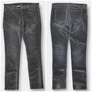 EUC Banana Republic Dark Grey Corduroy Pants Low Rise Size 30